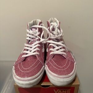 Girls glitter pink sneakers